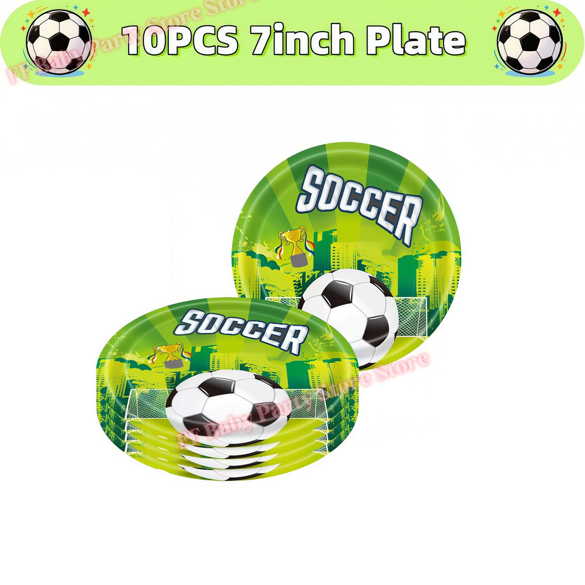 Soccer Football Birthday Party Decorations – Balloons, Plates & Cups