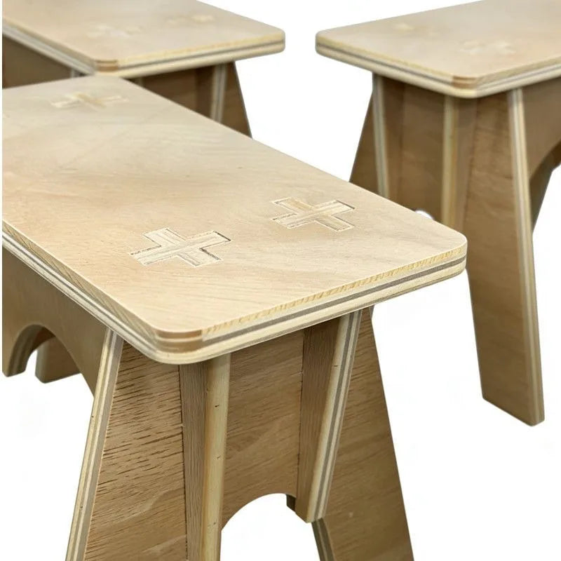 Retro Plywood Wood Stool – Modern Living Room Home Seat Wooden Stool Babs