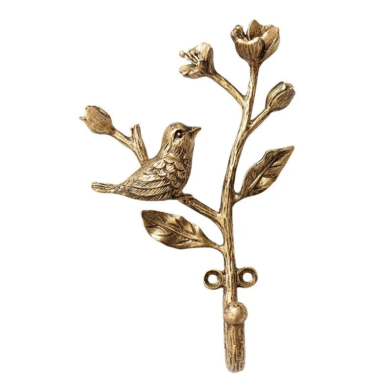 Vintage Gold Wall Mounted Metal Coat Rack – Minimalist Hanger Wall Mounted Coat Rack Babs