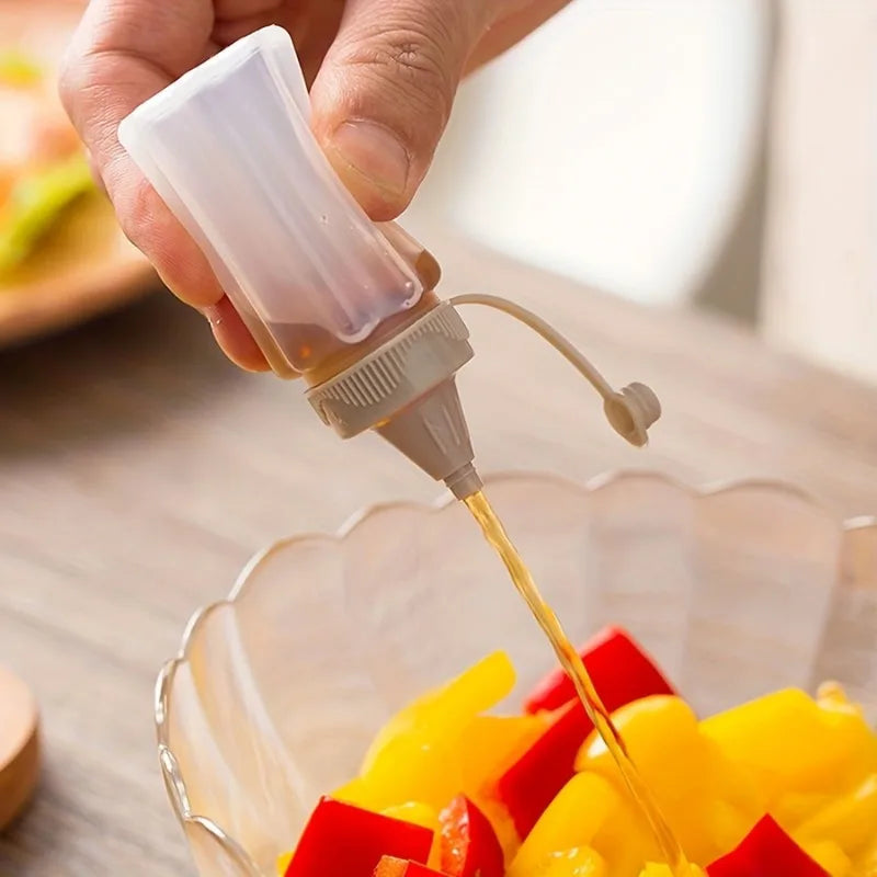 Mini Condiment Squeeze Bottles & Portable Spice Jars with Lid Condiment Squeeze Bottles Babs