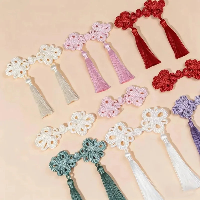Chinese Knot Frog Buttons – Tassel Cheongsam DIY Fasteners Decorative Sewing Buttons Babs