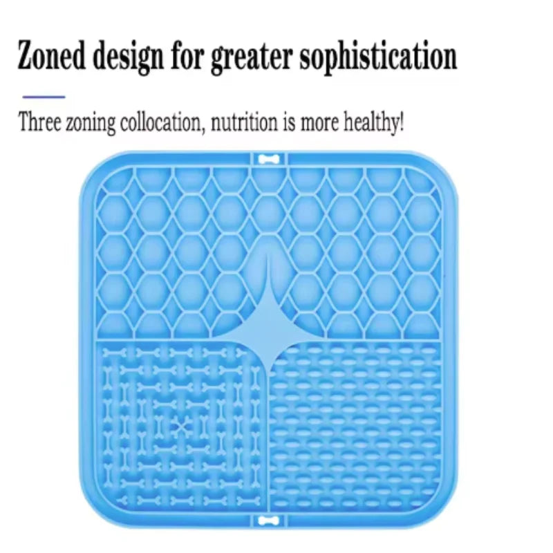 Dog Slow Feeder Lick Mat with Suction Cup – All Breeds Slow Feeder Lick Mat Babs