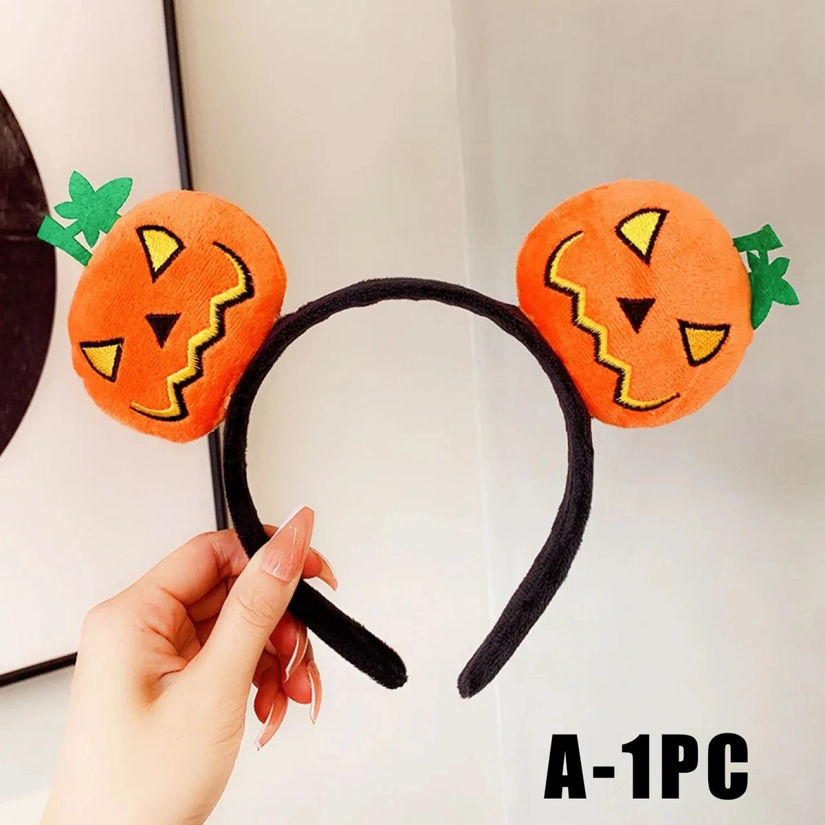 Devil Pumpkin Horn Headband – Halloween Costume Accessory Halloween Headband Babs A 1PC