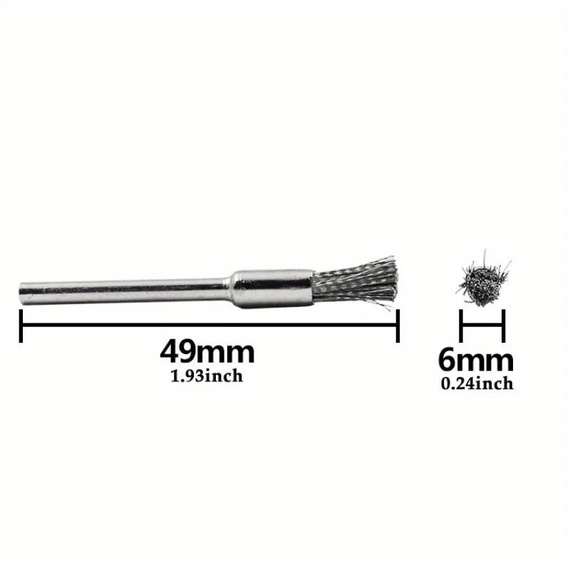 45pcs Mini Rotary Wire Brush Set for Drill & Rotary Tools Rotary Tool Accessories Babs