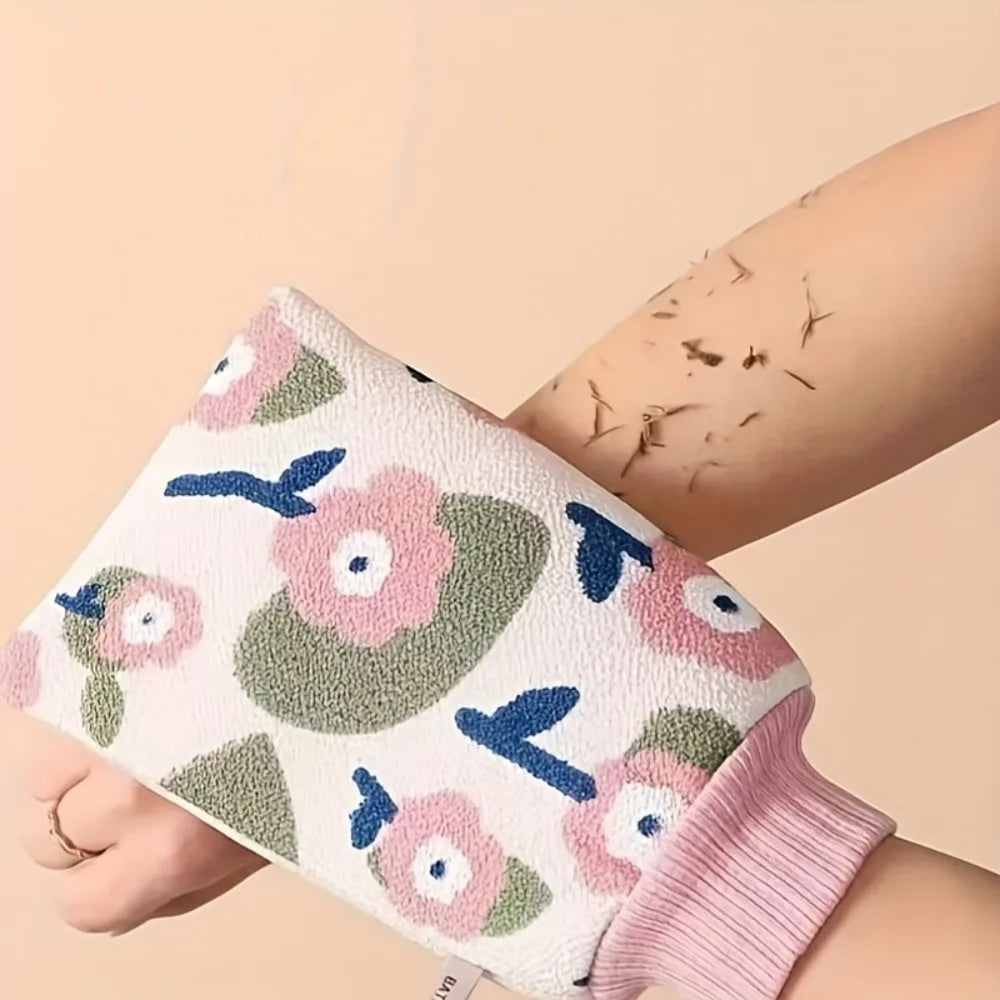 Moroccan Hammam Exfoliating Bath Scrub Glove – Body & Face Exfoliating Bath Glove Babs