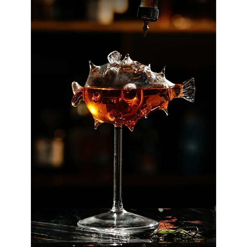 Puffer Fish Goblet – Novelty Cocktail & Wine Glass Novelty Wine Glass Babs