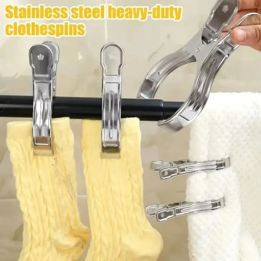 Heavy Duty Stainless Steel Clothes Pins & Beach Towel Clips Stainless Steel Clothes Clips Babs