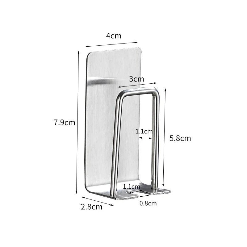 Wall Mounted Stainless Steel Toothbrush & Cup Holder Toothbrush Cup Holder Babs