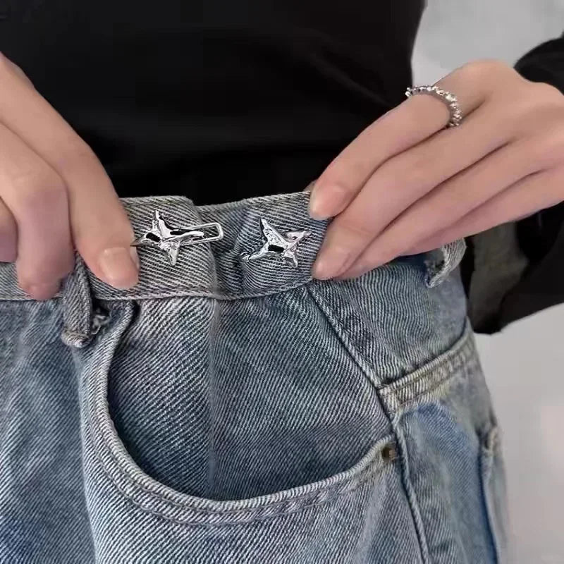 Adjustable Star Waist Buckle Clip for Jeans | Metal Belt Tool Waist Buckle Clip Babs