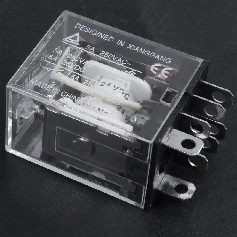 4-Pack DPDT Relay JQX-13F2Z DC 12V 10A 240VAC Electromagnetic Electromagnetic Relay Babs