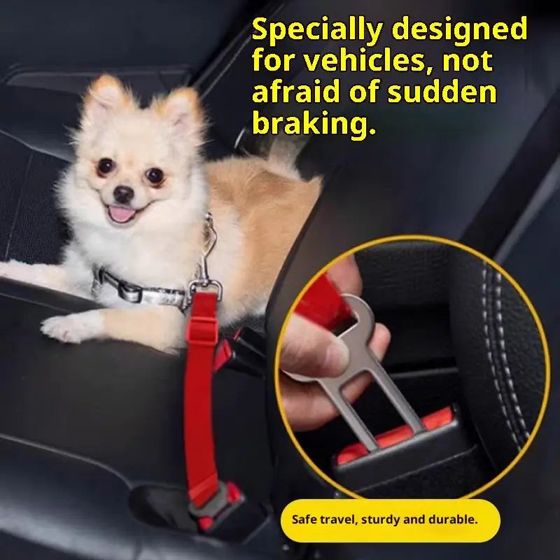 2-Pack Pet Seat Belt Clip & Buckle Lock for Dogs & Cats Pet Seat Belt Clip Babs