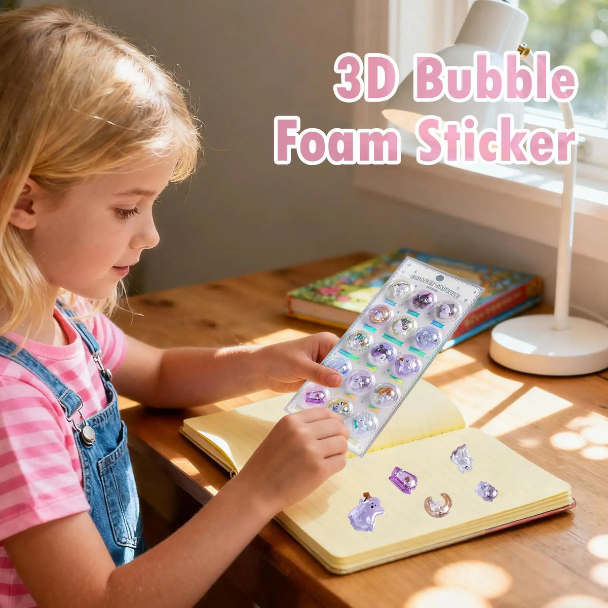 3D Kawaii Stickers – Sweets, Fruit & Ice Cream PVC Set (10pc) Decorative Craft Stickers Babs