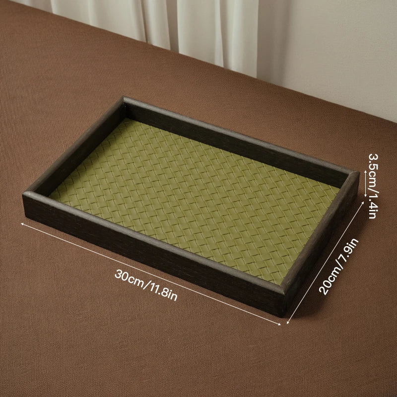 Wooden Vintage Jewelry Tray – Elegant Bedroom Organizer Decorative Wooden Tray Babs Green