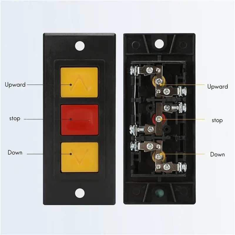 Garage Door Concealed Button Switch 2-Piece Set – Roll Door Door Button Switch Babs
