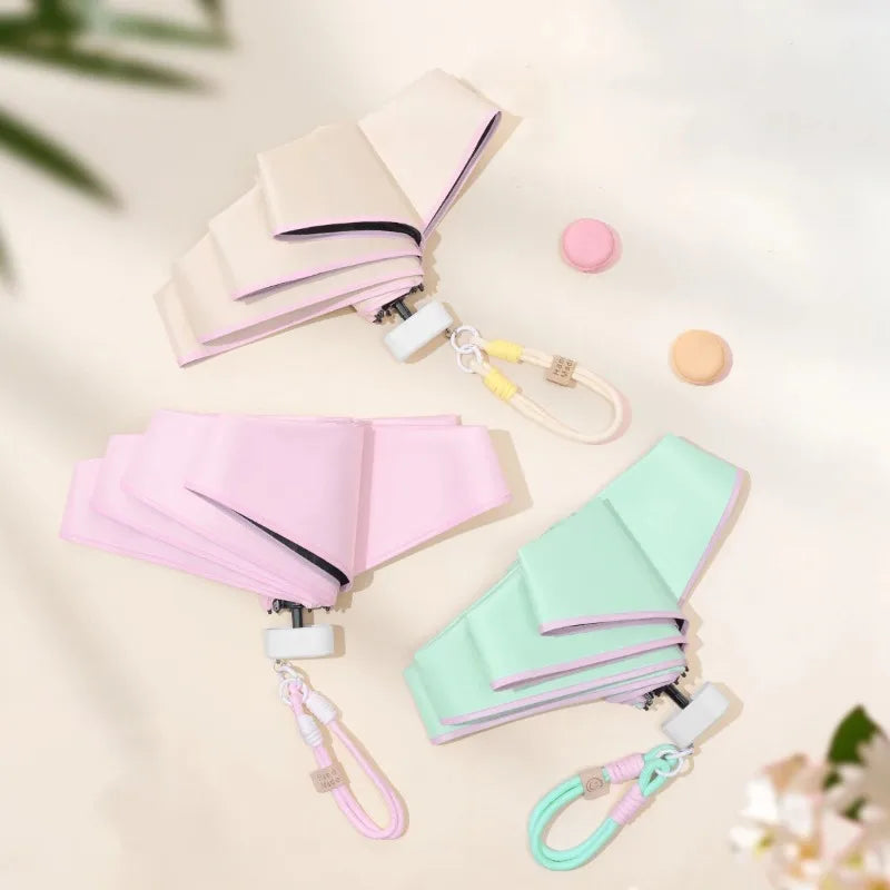 UPF 50+ Mini Folding Umbrella – UV & Rain Protection Travel Umbrella Folding Travel Umbrella Babs