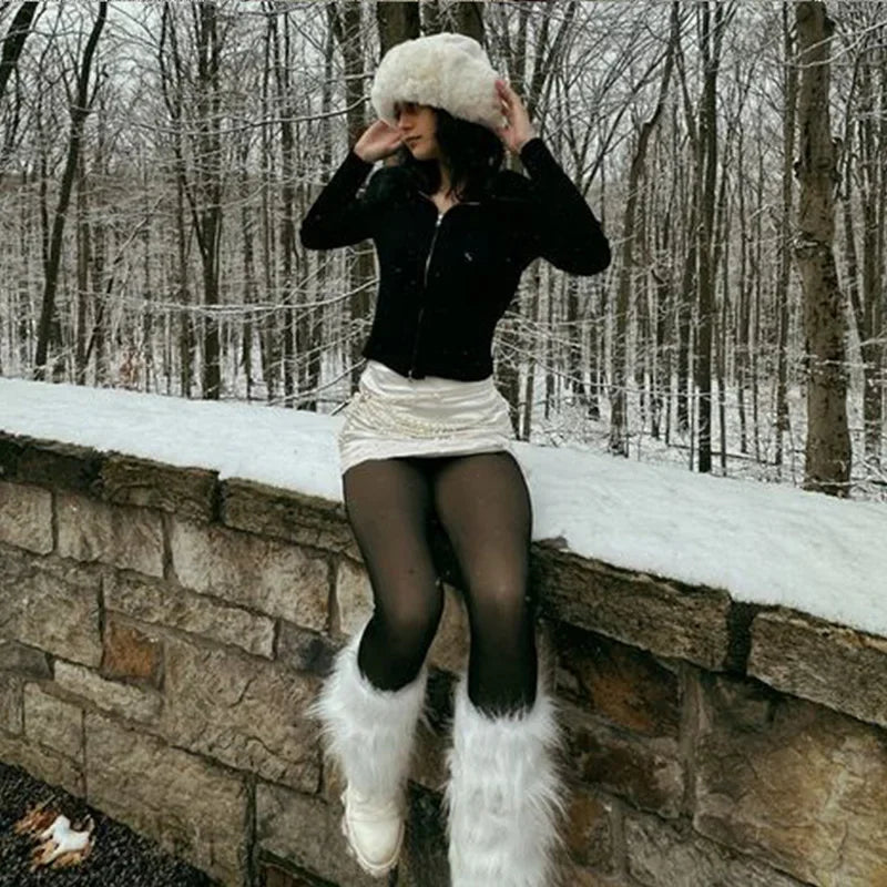 Plus Size Fleece Tights Women | High Waist Thermal Pantyhose Fleece Thermal Tights Babs