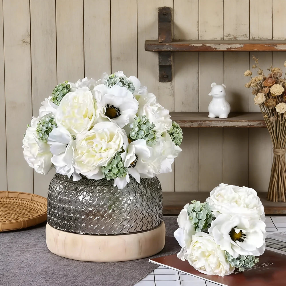 2Pcs Silk Artificial Peony Flowers for Wedding & Home Décor Artificial Flowers Babs