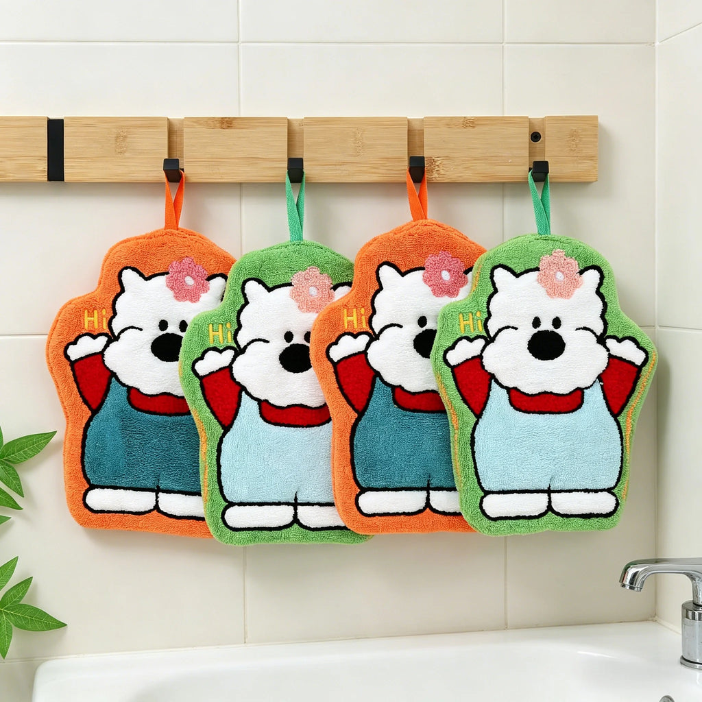 Microfiber Coral Velvet Hand Towels with Hanging Loop Microfiber Hand Towels Babs
