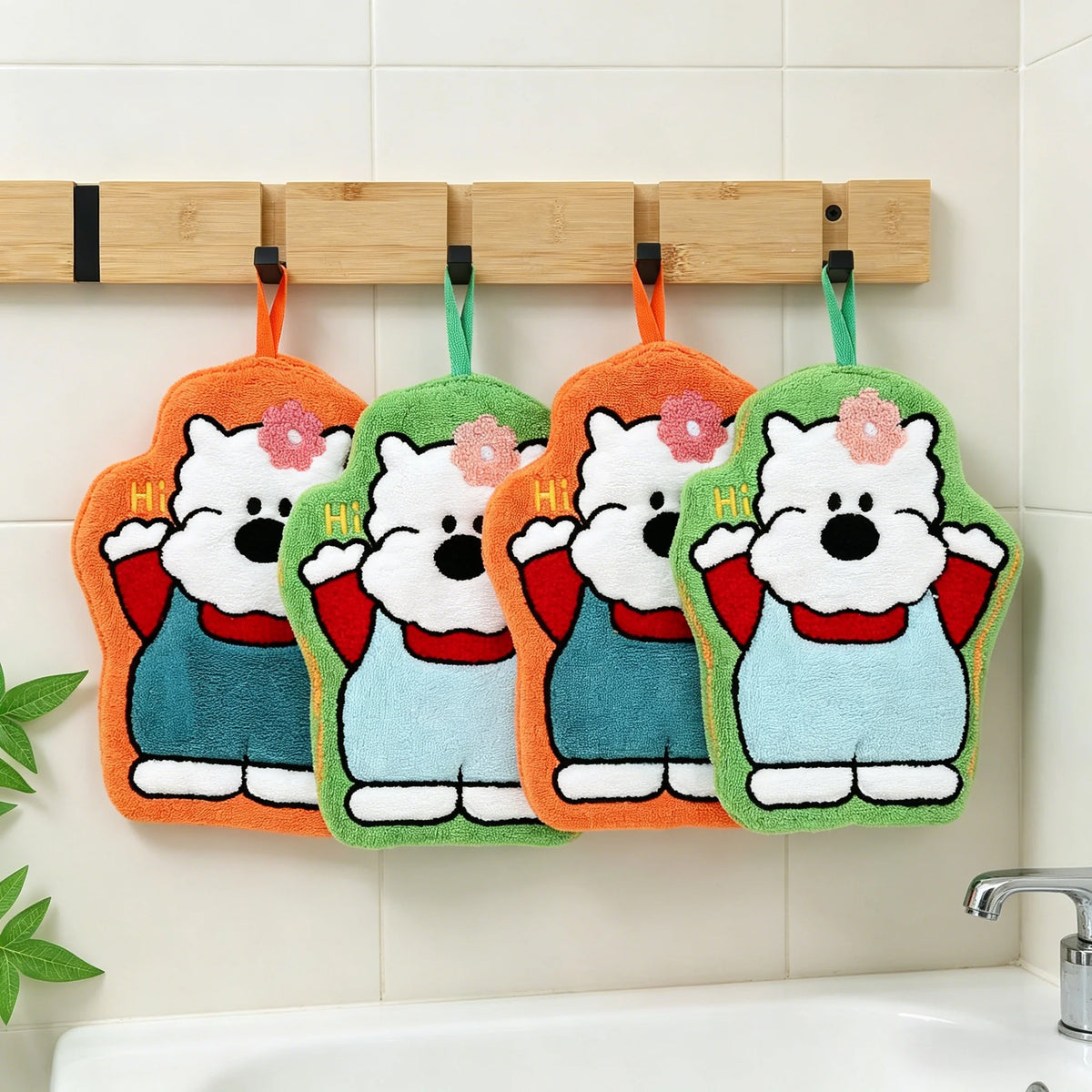 Microfiber Coral Velvet Hand Towels with Hanging Loop Microfiber Hand Towels Babs