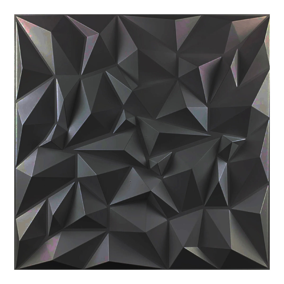 3D PVC Wall Panels 30x30cm Geometric DIY Home Décor – 10pcs 3D Wall Panels Babs S132-Balck