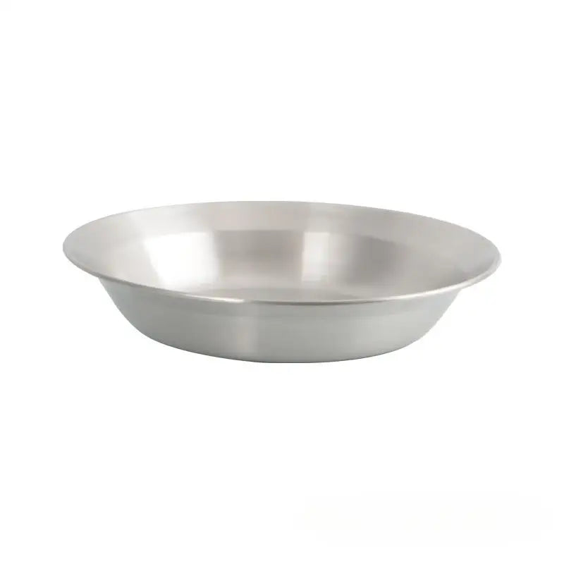 4-Piece Stainless Steel Camping Plate & Bowl Set – Portable Camping Tableware Set Babs