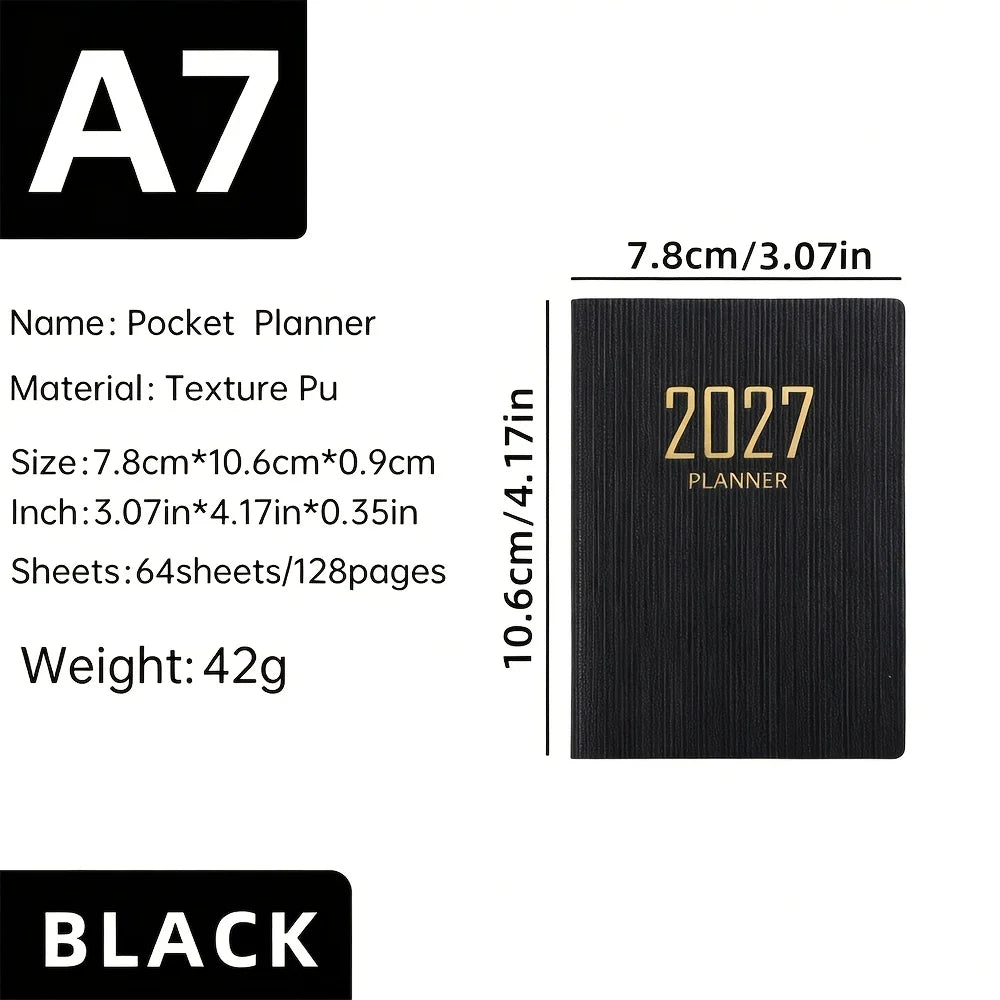 2027 Daily Planner – 365-Day Mini Pocket Schedule Book Daily Planner Book Babs