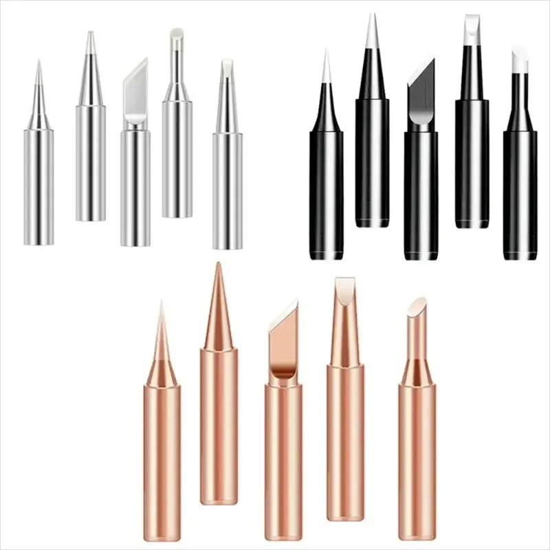 5pcs Lead-Free Soldering Iron Tips Set – I B K Universal Bits Soldering Iron Tips Babs