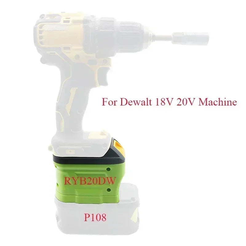 Ryobi P103 P108 Battery Adapter for Makita DeWalt Milwaukee Battery Adapter Babs