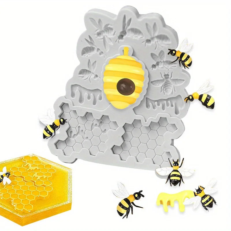 Silicone Honeycomb Bee Mold – Fondant Cake & Chocolate Silicone Baking Mold Babs