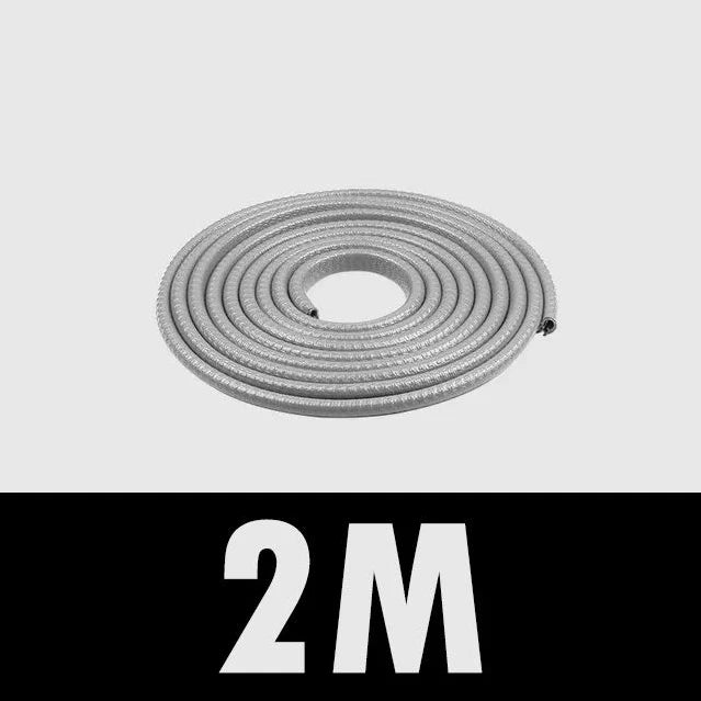 Universal U-Type Car Door Edge Guard Rubber Scratch Protector Car Door Guard Strip Babs Gray 2m