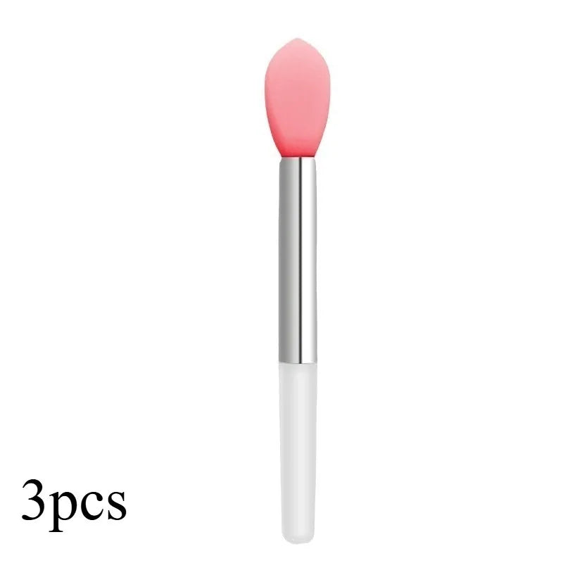 Silicone Lip Brush Set – Lipstick, Eyeshadow & Mask Applicators Silicone Makeup Brush Babs 3pcs