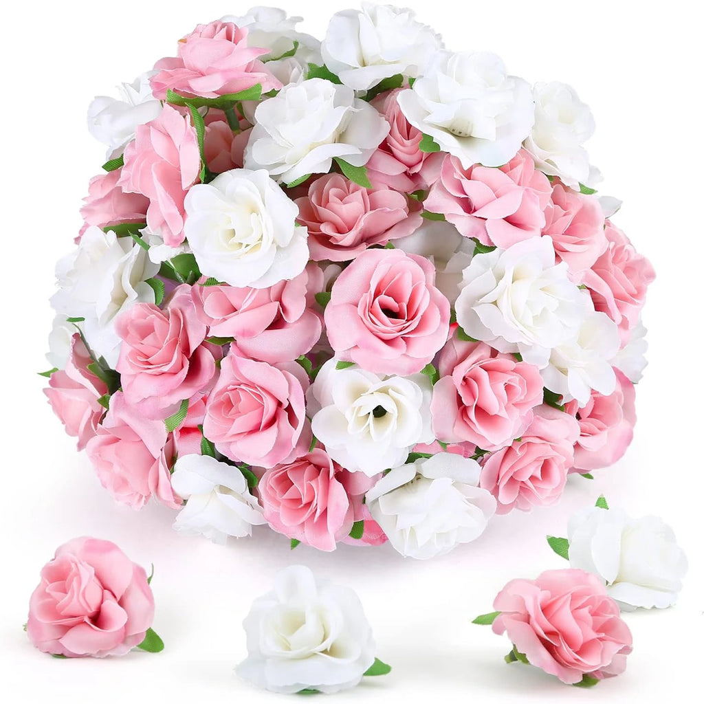 Silk Cream Rose Heads 10/30 Pcs – Wedding & DIY Décor Artificial Silk Flowers Babs