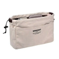 Canvas Cosmetic Bag – Waterproof Multi-Compartment Travel Pouch Cosmetic Storage Bag Babs Beige S