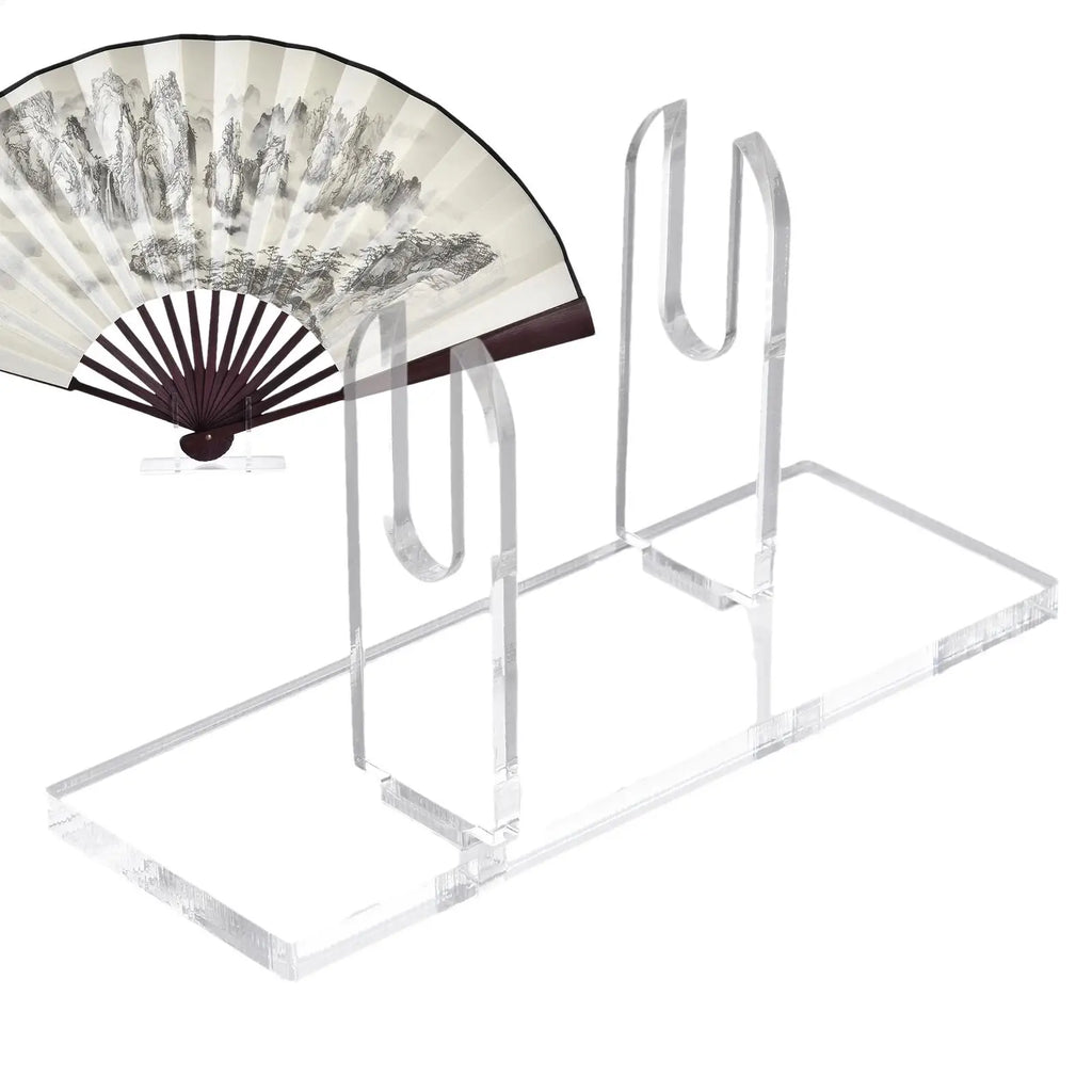 Acrylic Hand Fan Display Stand – Clear Folding Fan Holder Fan Display Stand Babs
