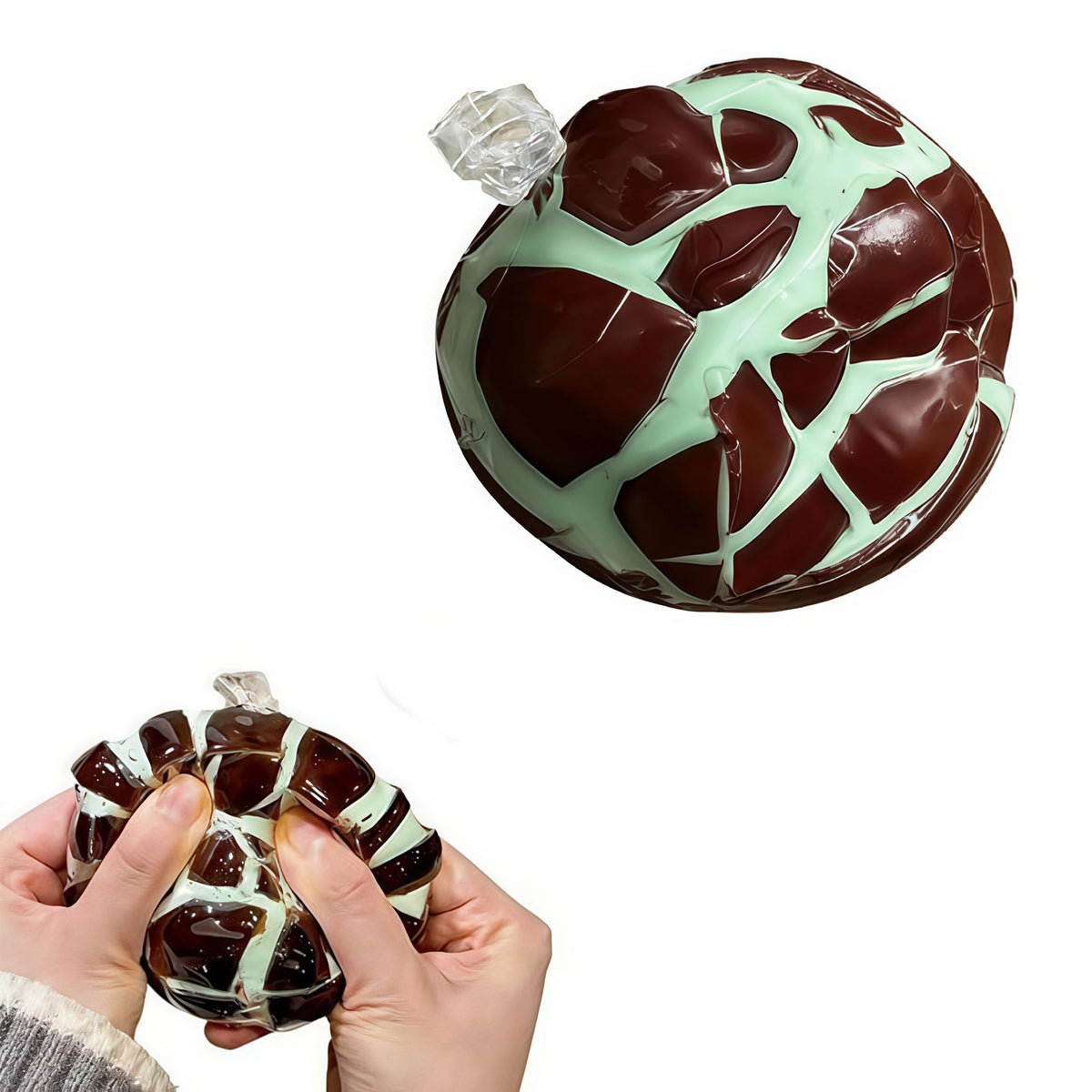 Mint Crispy Ball Sensory Fidget Squeeze Toy & Party Favor Sensory Fidget Toy Babs 1pcs