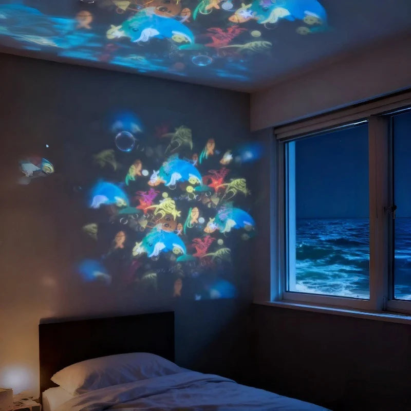 Starry Sky Projector Night Light | Rotating Galaxy Lamp Projector Night Light Babs