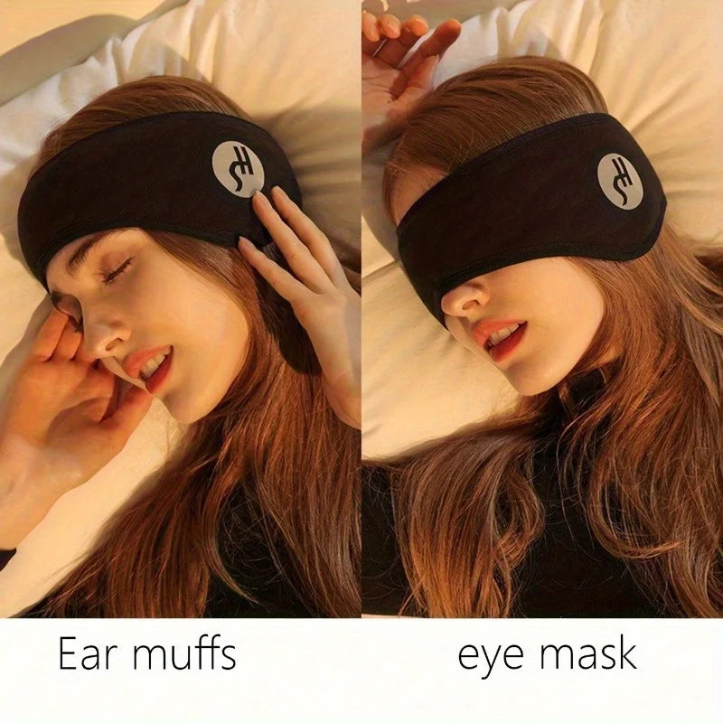 Adjustable Sleep Mask & Noise-Cancelling Earplugs | Soft Blackout Sleep Mask Set Babs