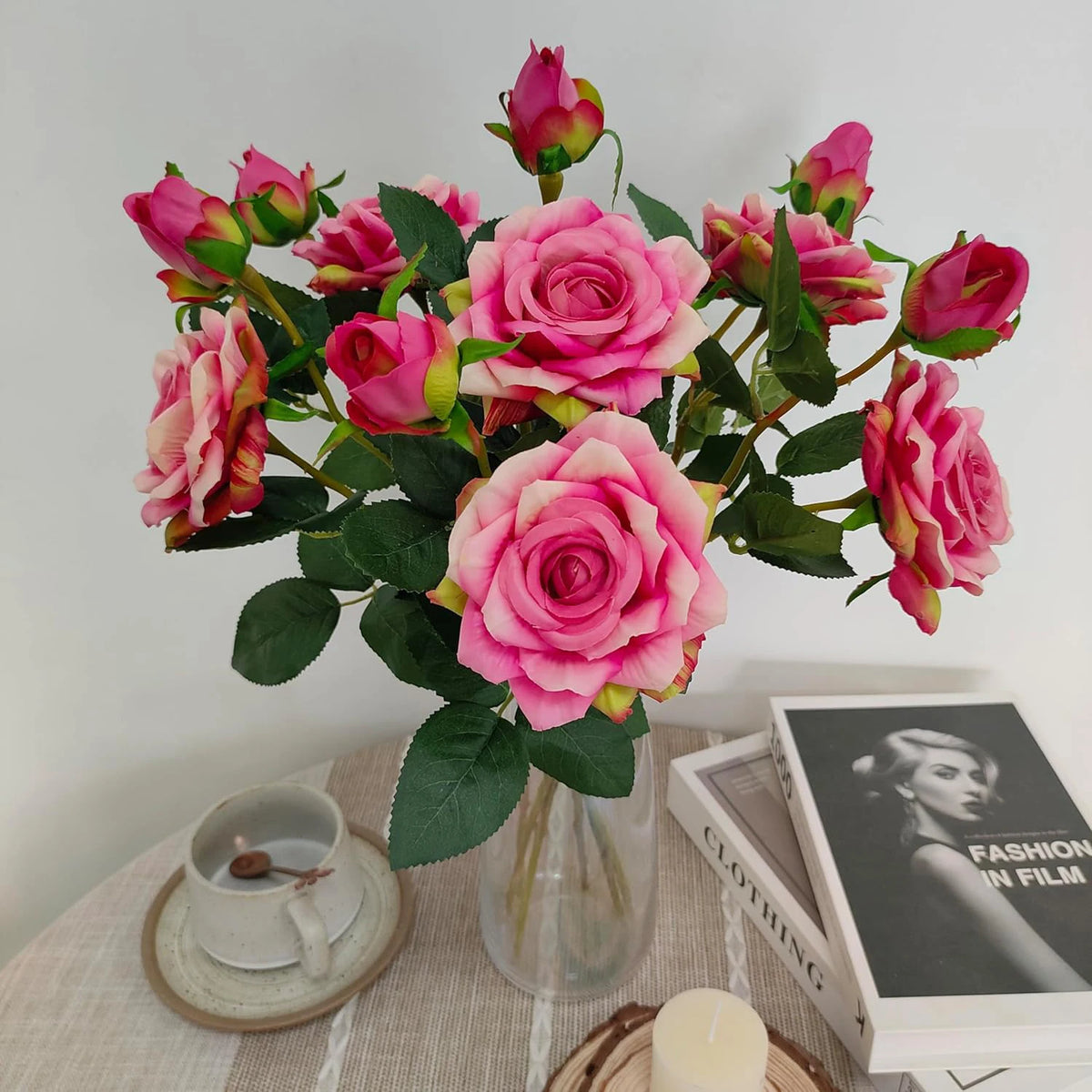 Artificial Silk Rose Bouquet – Wedding, Home & Table Décor Artificial Silk Flowers Babs