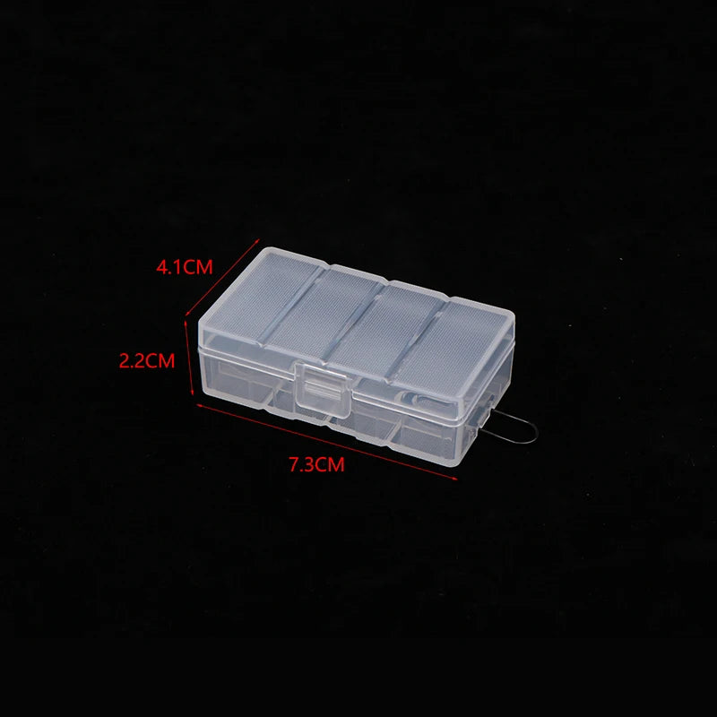 CR123A 16340 CR2 Battery Storage Box – 2 &amp; 4 Slot Clear Case Battery Storage Case Babs A3