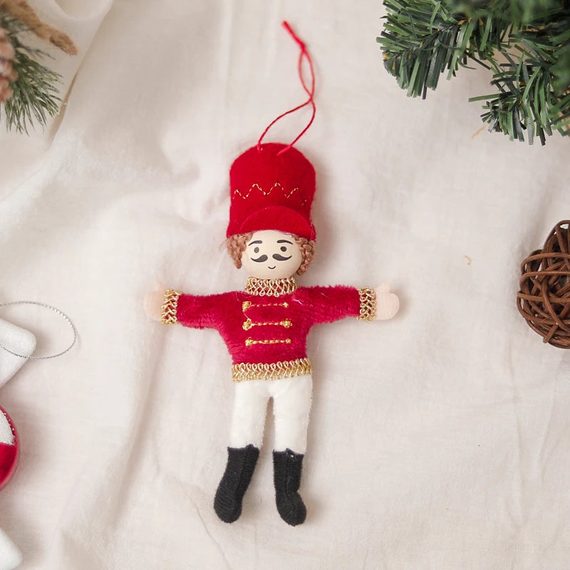 Nutcracker Soldier Christmas Ornament – Festive Holiday Décor Christmas Ornament Babs Red Clothes 2
