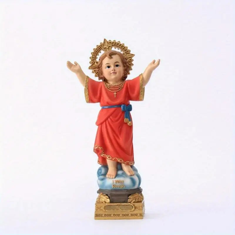 32.5cm Divino Niño Jesús Resin Statue | Baby Jesus Figurine Religious Figurine Babs