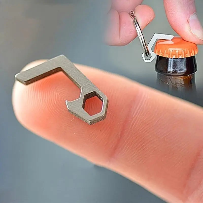 2-Pack Titanium Alloy Folding Bottle Opener & Corkscrew Folding Bottle Opener Babs