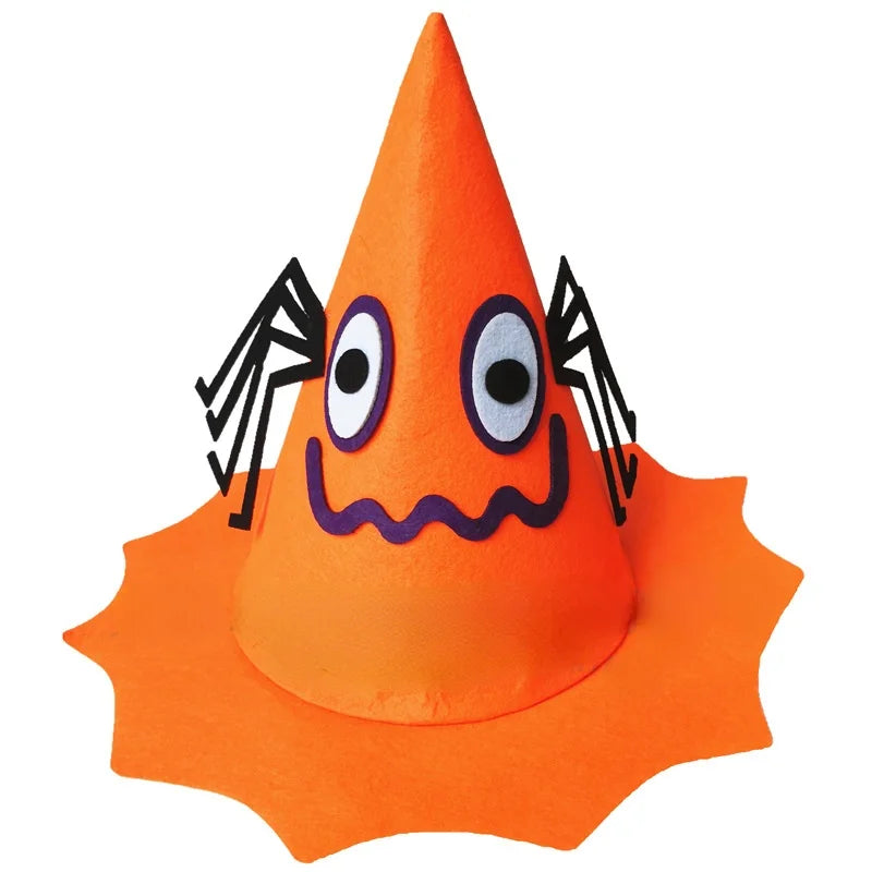 Halloween Pumpkin Hat | Kids & Adults Costume Prop – Orange Halloween Costume Hat Babs 4a One size