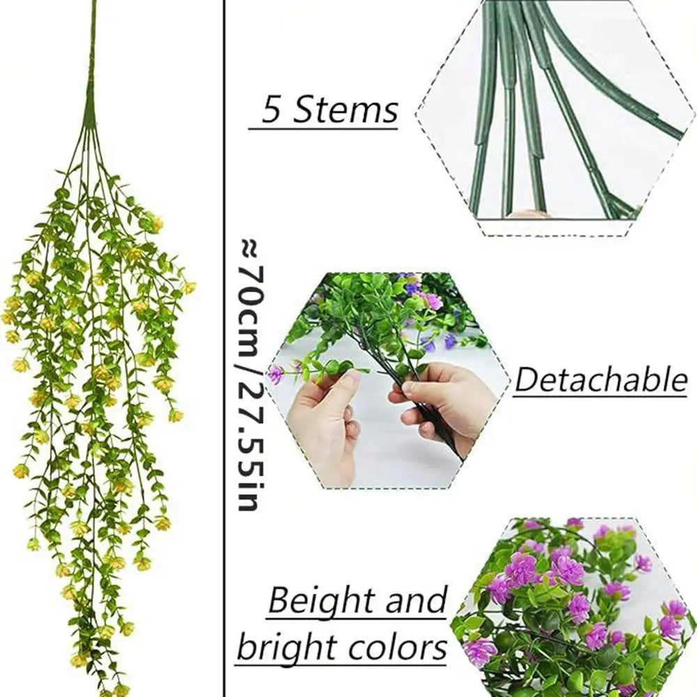 Artificial Eucalyptus & Camellia Stems – 1/3 Pcs Décor Artificial Flower Stems Babs