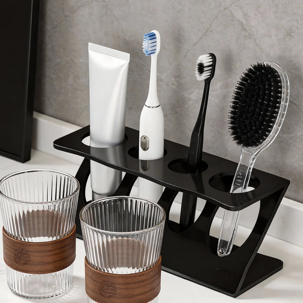 Ventilated Toothbrush Holder Stand – Bathroom Organizer Toothbrush Holder Stand Babs