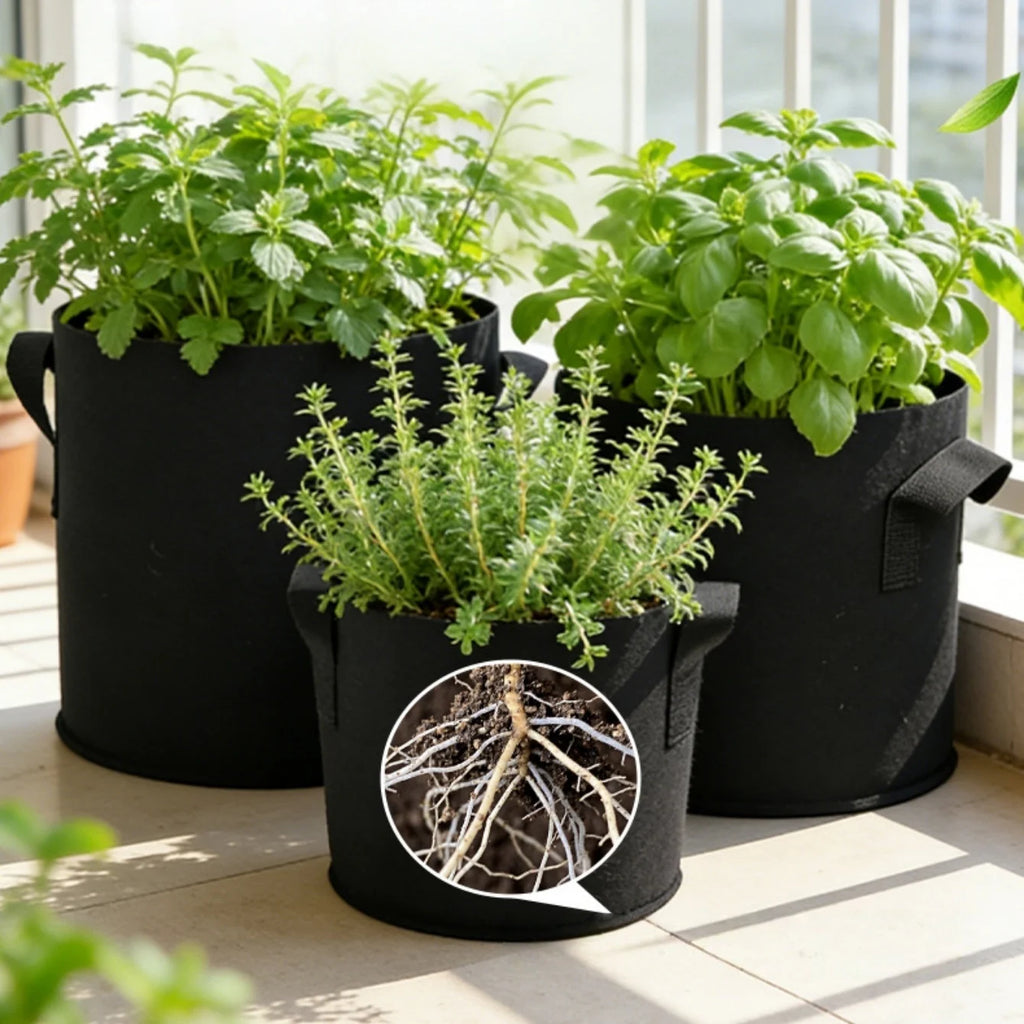 2-Pack Box-Style Tomato Planting Bags | Non-Woven Fabric Planters Fabric Grow Bags Babs