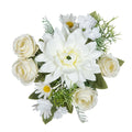 Silk Dahlia Rose Artificial Bouquet – Wedding & Home Decor Artificial Flower Bouquet Babs Color 1 1 pc
