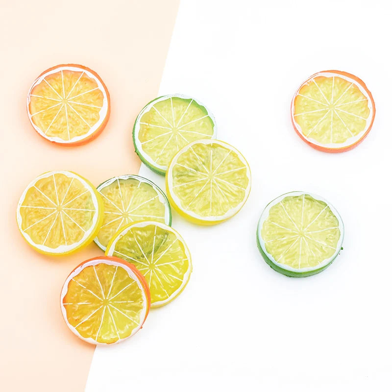 Artificial Plastic Lemon Decor 5pcs – 5cm Faux Fruit Home Accent Faux Fruit Decor Babs