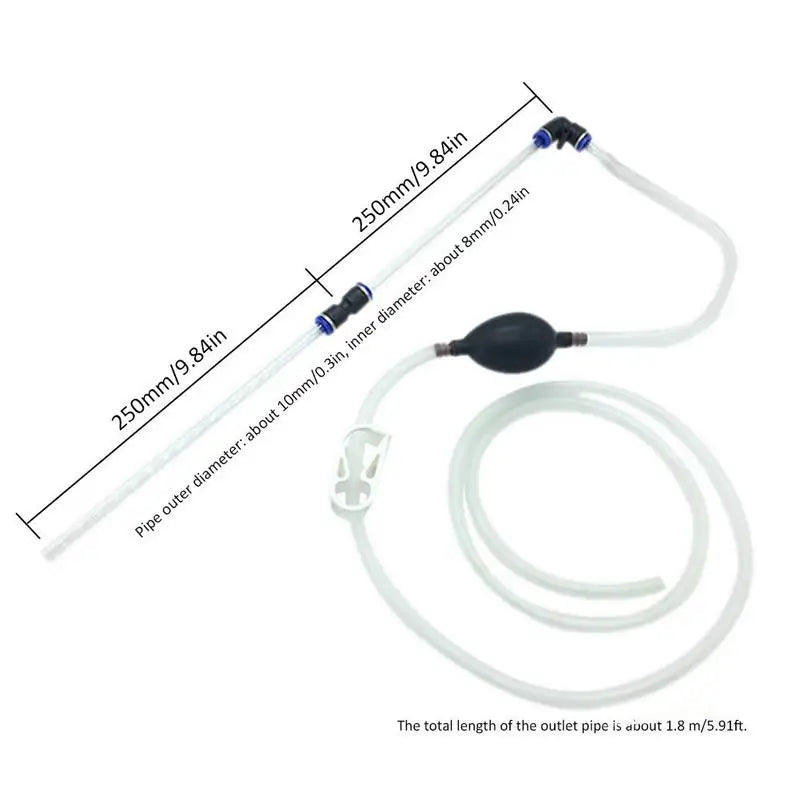 Aquarium Gravel Vacuum Siphon Pump – 1.8m Water Changer Aquarium Siphon Cleaner Babs