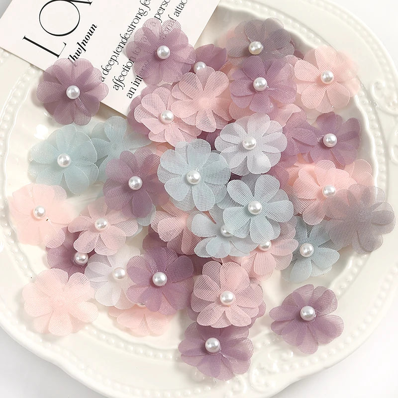 30/50 Pcs Artificial Silk Pearl Rose Heads – Wedding & Home Decor Artificial Silk Flowers Babs